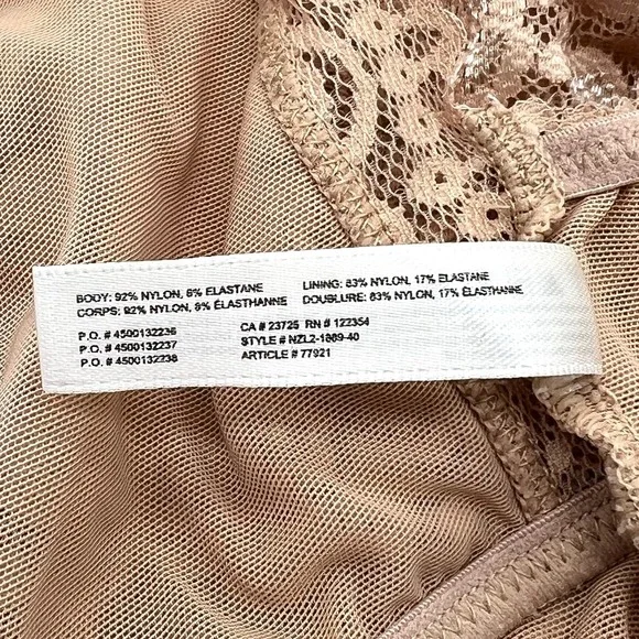 ARITZIA TALULA Renfrew Bralette Bundle Womens Small Tan Brown Lace Triangle - Picture 13 of 15